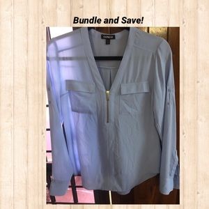 Express Slim Fit Top (Baby Blue)